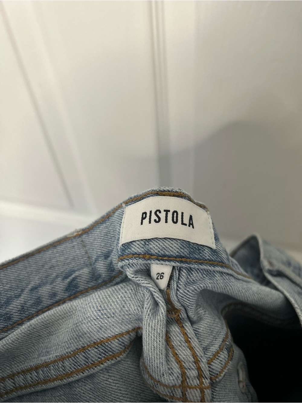 Pistola Bobbie Wide Leg Crossover Jeans - Picture 5 of 16